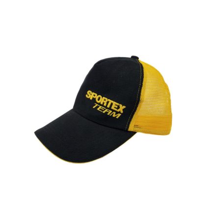 SPORTEX BASE CAP TRUCKER MESH FEKETE