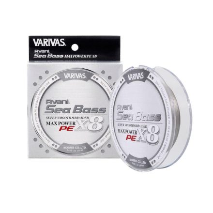 VARIVAS SEA BASS MAX POWER PE X8 150m #1.2 24.1lb Stealth Grey