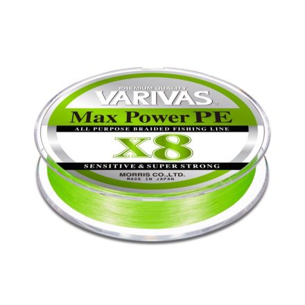 VARIVAS MAX POWER PE X8 150m #2.0 33lb 0.235mm Lime Green Fluo