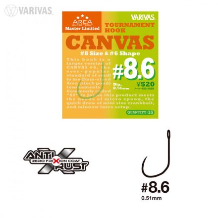 AREA Master Limited CANVAS Barbless Tournament Hooks