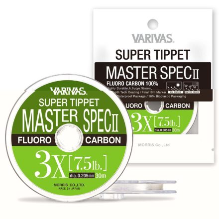 VARIVAS SUPER TIPPET MASTER SPEC ll FLUORO 1X 30m 0.260mm 11.7lb