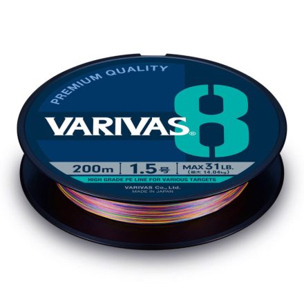 VARIVAS PE 8 MARKING EDITION 150m #0.8 0.148mm 16lb Vivid 5 Color