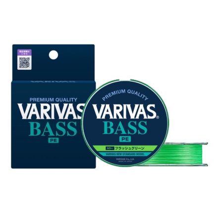 VARIVAS BASS PE X4 150m #0.8 0.148mm 15lb Flash Green