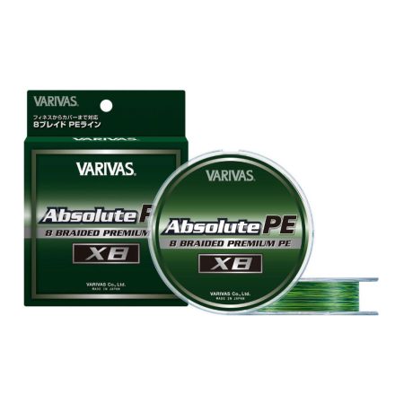 VARIVAS ABSOLUTE PREMIUM PE X8 150m #1.0 0.165mm 20lb Marking Green