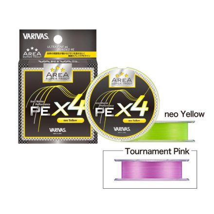 VARIVAS SUPER TROUT AREA PE X4 NEO YELLOW #0.15 75m 4lb