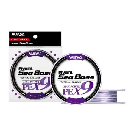 VARIVAS AVANI SEA BASS MAX POWER PE X9 150m #1.2 25lbs White Purple