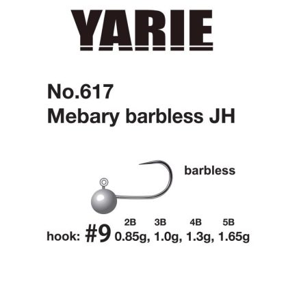 YARIE jig fej  617 mebary barbless 9 0.5gr