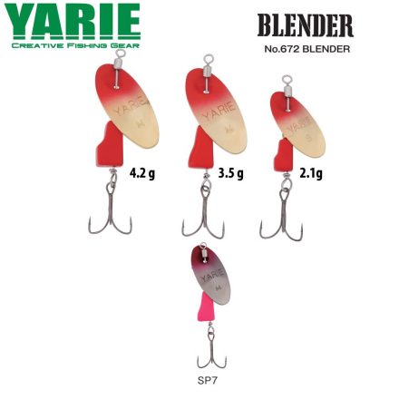 YARIE 672 körforgó  BLENDER 2.1gr SP7 Pink/Pink