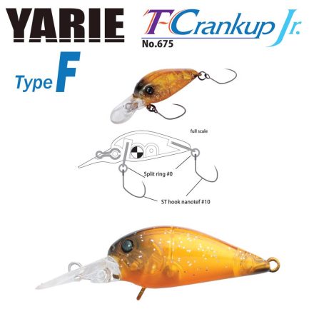 YARIE t-crankup jr 675 type f 2.8mm 1.8gr c19 ym brown