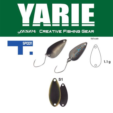 YARIE 706 T-SPOON 1.1gr S1 Dark Brown