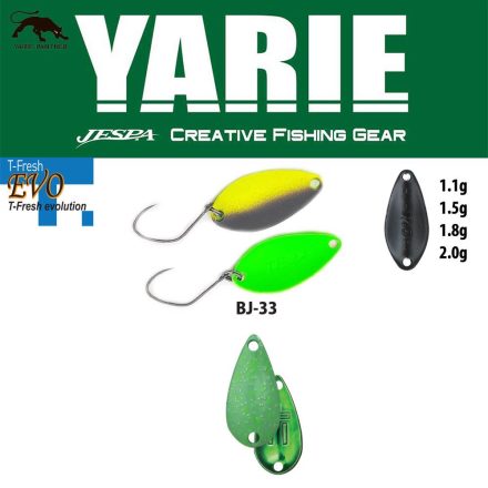 YARIE 710T T-FRESH EVO 2.0gr BJ-33 Teppan Green