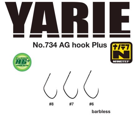 YARIE horog  734 ag plus nanotef 06 barbless