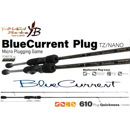 YAMAGA BLANKS blue current 610plug quickness tz-nano 2.10m 1.5-5gr fuji titanum torzite