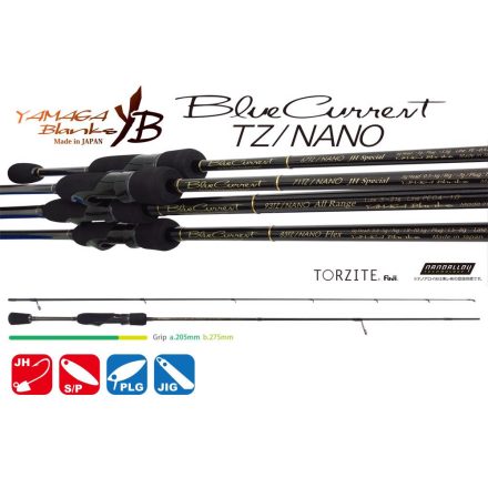 YAMAGA BLANKS blue current 62tz nano 1.88m 3gr fuji titanum torzite