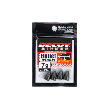 DS-5 DECOY SINKER TYPE BULLET 7G GUN BLACK 4PCS/BAG