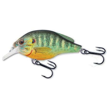 LIVETARGET PUMPKINSEED FLAT-SIDE SQUAREBILL NATURAL/MATTE 60MM 7G FLOATING