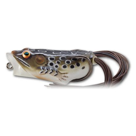 LIVETARGET FROG POPPER BROWN/BLACK 55MM 11G FLOATING