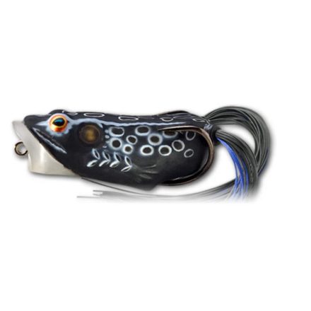 LIVETARGET FROG POPPER BLACK/BLACK 55MM 11G FLOATING