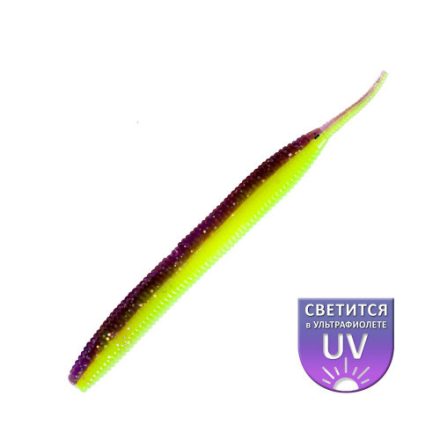 DS Lures - Sexy worm 3" Violet lemon