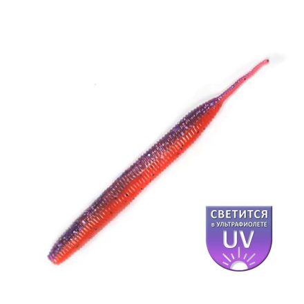 DS Lures - Sexy worm 4" Fire violet