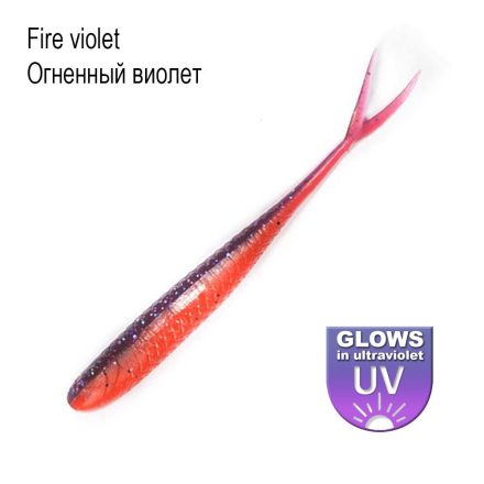 DS Lures - Whitebait 3" Fire violet