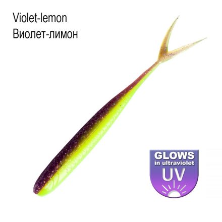 DS Lures - Whitebait 3" Violet lemon