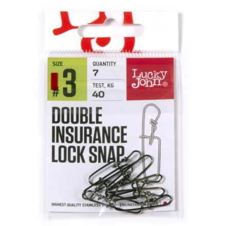 Lucky John DOUBLE INSURANCE INSIDE LOCK SNAP