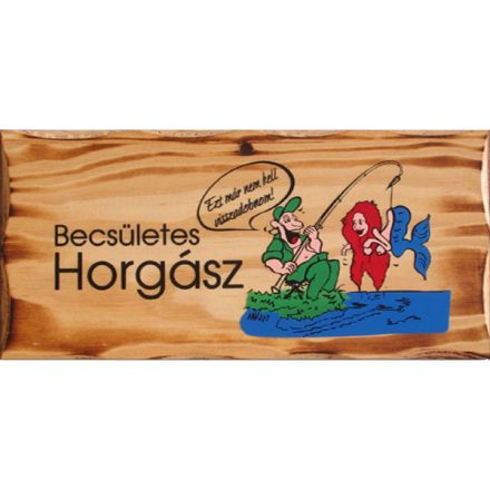 fatábla becsületes horgász