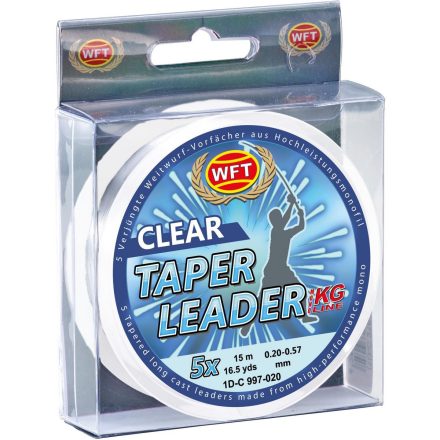 WFT taper leader 0,20-0,57 clear 5x15m